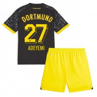 Camiseta Borussia Dortmund Karim Adeyemi #27 Segunda Equipación Replica 2023-24 para niños mangas cortas (+ Pantalones cortos)